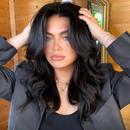 Peruca Wig 60cm | Cabelo Natural Feito a Mão - Preto / 60cm